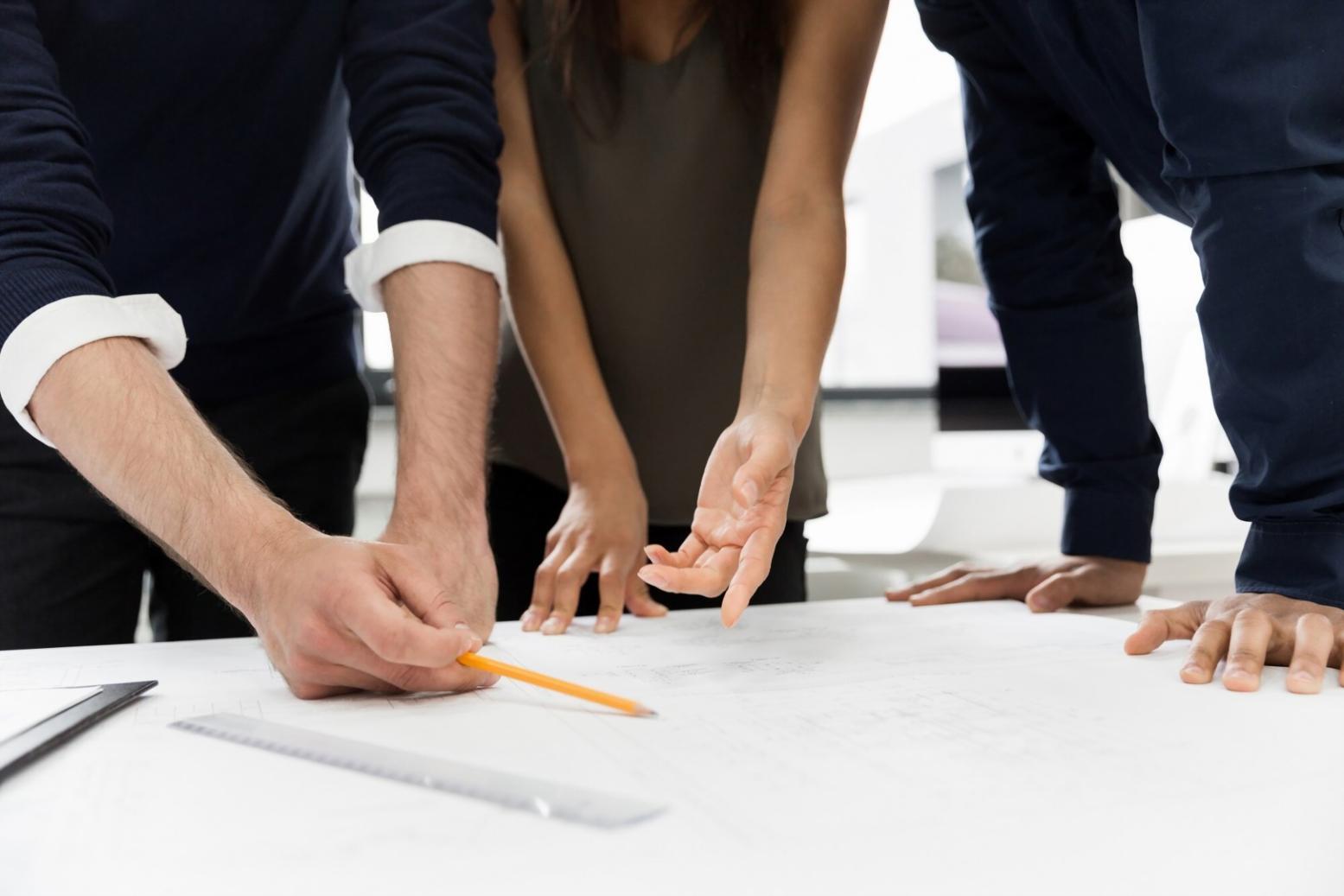 Session de travail collaborative dans nos bureaux